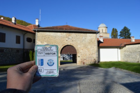 In ruil voor je identiteitskaart, krijg je een visitor badge